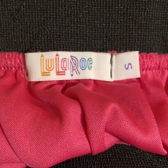 NWT Women’s LuLaRoe Lola bright pink lace skirt Size S - Picture 5 of 6